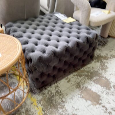 EX SHOWROOM - LUNA CHARCOAL OTTOMAN 98CM
