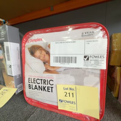 DIMPLEX KING SIZE ELECTRIC BLANKET DIMPLEX KING SIZE ELECTRIC BLANKET