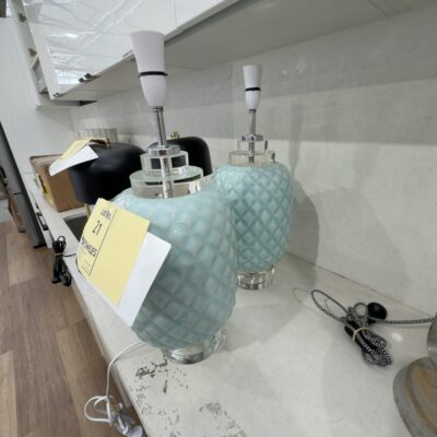 EX STAGING BLUE LAMP BASE SOLD AS IS