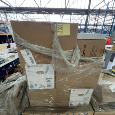 PALLET OF CAROMA COOLIBAH TOILET PANS & SEATS, SOLD AS IS PALLET OF CAROMA COOLIBAH TOILET PANS & SEATS, SOLD AS IS