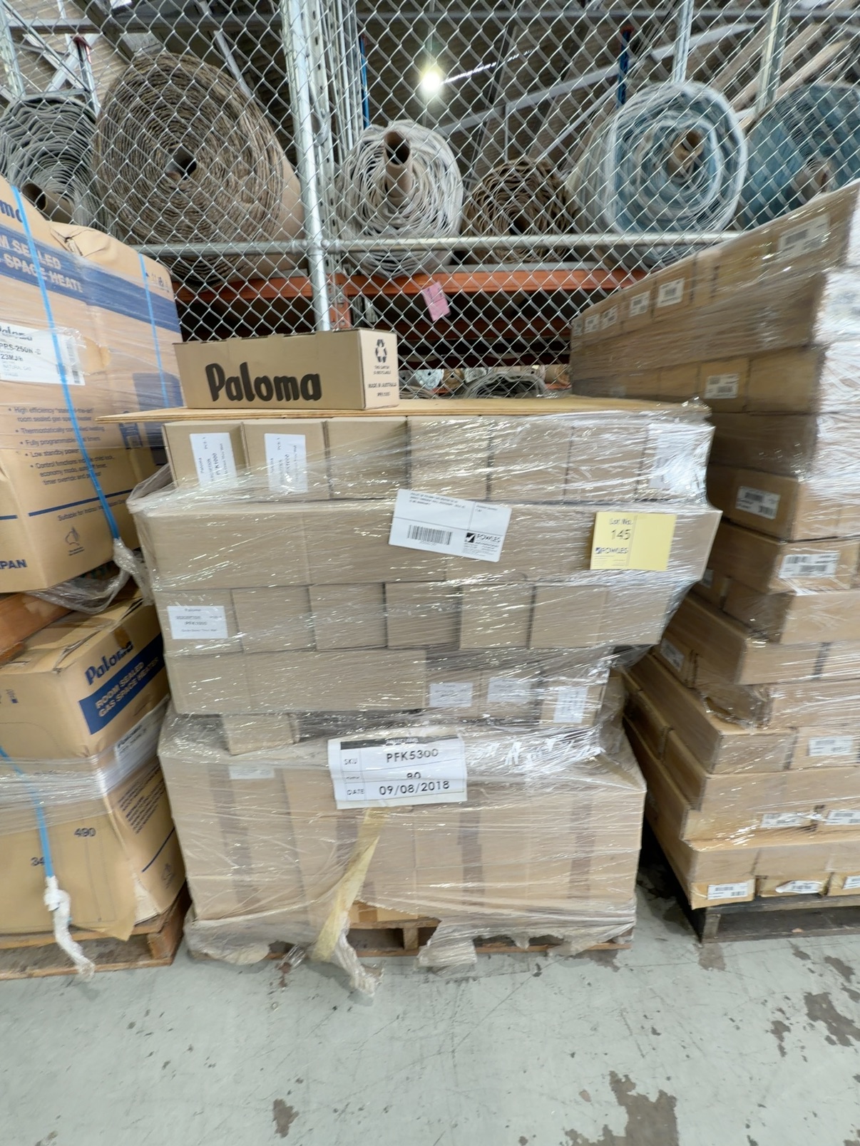 PALLET OF PALOMA GAS HEATER CO AX DIRECT THROUGH WALL ACCESSORY, SOLD AS IS NO WARRANTY PALLET OF PALOMA GAS HEATER CO AX DIRECT THROUGH WALL ACCESSORY, SOLD AS IS NO WARRANTY