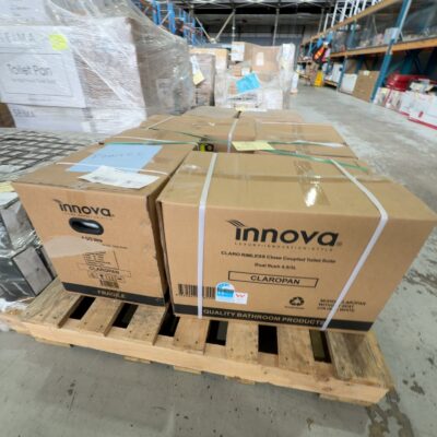 PALLET OF INNOVA TOILET PANS SOLD AS IS PALLET OF INNOVA TOILET PANS SOLD AS IS