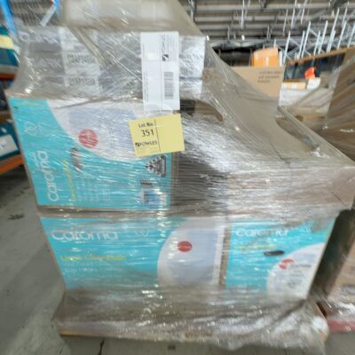 PALLET OF CAROMA LIANO CLEANFLUSH TOILET PANS & CLARK SINKS, SOLD AS IS PALLET OF CAROMA LIANO CLEANFLUSH TOILET PANS & CLARK SINKS, SOLD AS IS