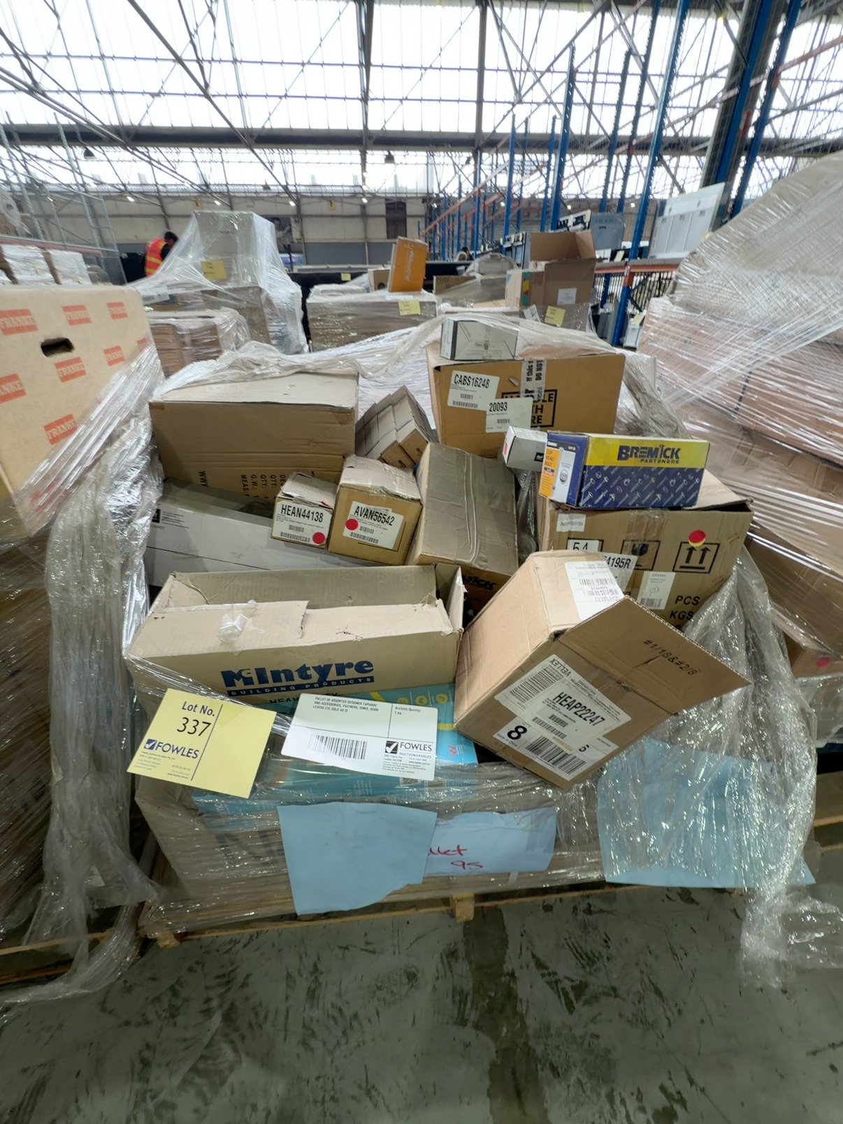PALLET OF ASSORTED DESIGNER TAPWARE AND ACCESSORIES, FASTNERS, SINKS, DOOR LEVERS ETC SOLD AS IS PALLET OF ASSORTED DESIGNER TAPWARE AND ACCESSORIES, FASTNERS, SINKS, DOOR LEVERS ETC SOLD AS IS