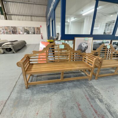 NEW MARLBORO PLANTATION TEAK GARDEN BENCH 1800MM RRP$1390 NEW MARLBORO PLANTATION TEAK GARDEN BENCH 1800MM RRP$1390