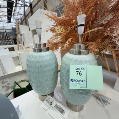 EX STAGING - BLUE LAMP BASE, SOLD AS IS EX STAGING - BLUE LAMP BASE, SOLD AS IS