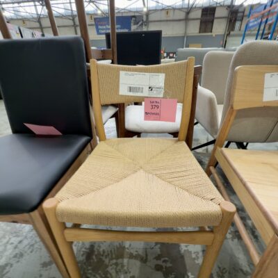 SAMPLE - ARROW DINING CHAIR, NATURAL OAK & WOVEN ROPE SAMPLE - ARROW DINING CHAIR, NATURAL OAK & WOVEN ROPE