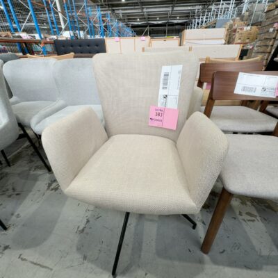 SAMPLE - LAURA DINING CHAIR, BEIGE FABRIC SAMPLE - LAURA DINING CHAIR, BEIGE FABRIC