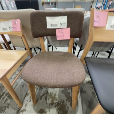 SAMPLE - MOSCOW DINING CHAIR, MARRI NATURAL & CINDER FABRIC SAMPLE - MOSCOW DINING CHAIR, MARRI NATURAL & CINDER FABRIC