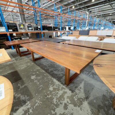 EX DISPLAY HAMILTON BLACKWOOD 2700MM DINING TABLE, SOLD AS IS