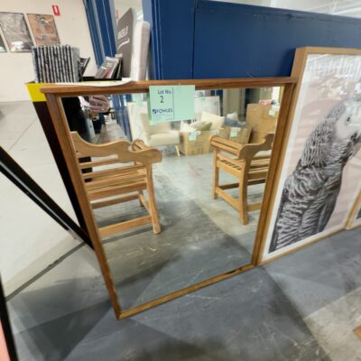 EX DISPLAY BUNBURY TIMBER MIRROR EX DISPLAY BUNBURY TIMBER MIRROR