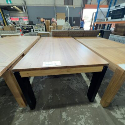 EX DISPLAY COWEN 2000MM MESSMATE TIMBER DINING TABLE SOLD AS IS EX DISPLAY COWEN 2000MM MESSMATE TIMBER DINING TABLE SOLD AS IS