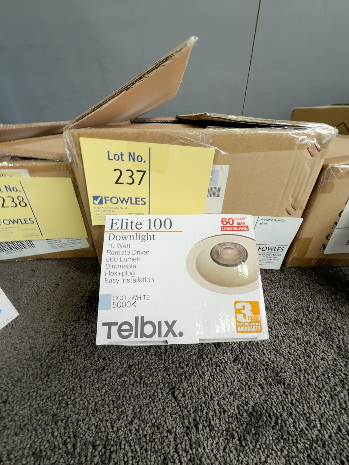 NEW (BOX OF 22 QTY) ELITE 100 10W LED DOWNLIGHT WHITE, ELITE 100WH-850 RRP$19.95 EACH NEW (BOX OF 22 QTY) ELITE 100 10W LED DOWNLIGHT WHITE, ELITE 100WH-850 RRP$19.95 EACH