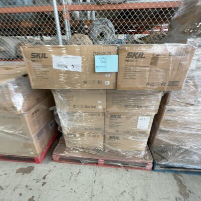 PALLET OF ASSORTED SKIL POWER SKIN ONLY TOOLS AND KITS, SOLD AS IS NO WARRANTY PALLET OF ASSORTED SKIL POWER SKIN ONLY TOOLS AND KITS, SOLD AS IS NO WARRANTY