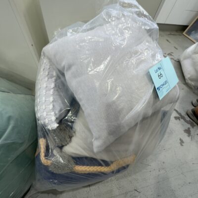 EX STAGING BAG OF CUSHIONS SOLD AS IS EX STAGING BAG OF CUSHIONS SOLD AS IS