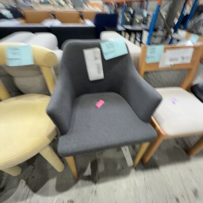 EX STAGING GREY CHAIR, SOLD AS IS EX STAGING GREY CHAIR, SOLD AS IS