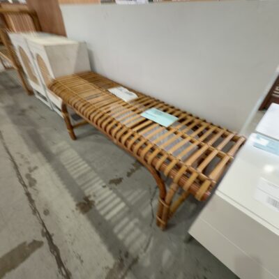 EX STAGING CANE BENCH SEAT, SOLD AS IS EX STAGING CANE BENCH SEAT, SOLD AS IS