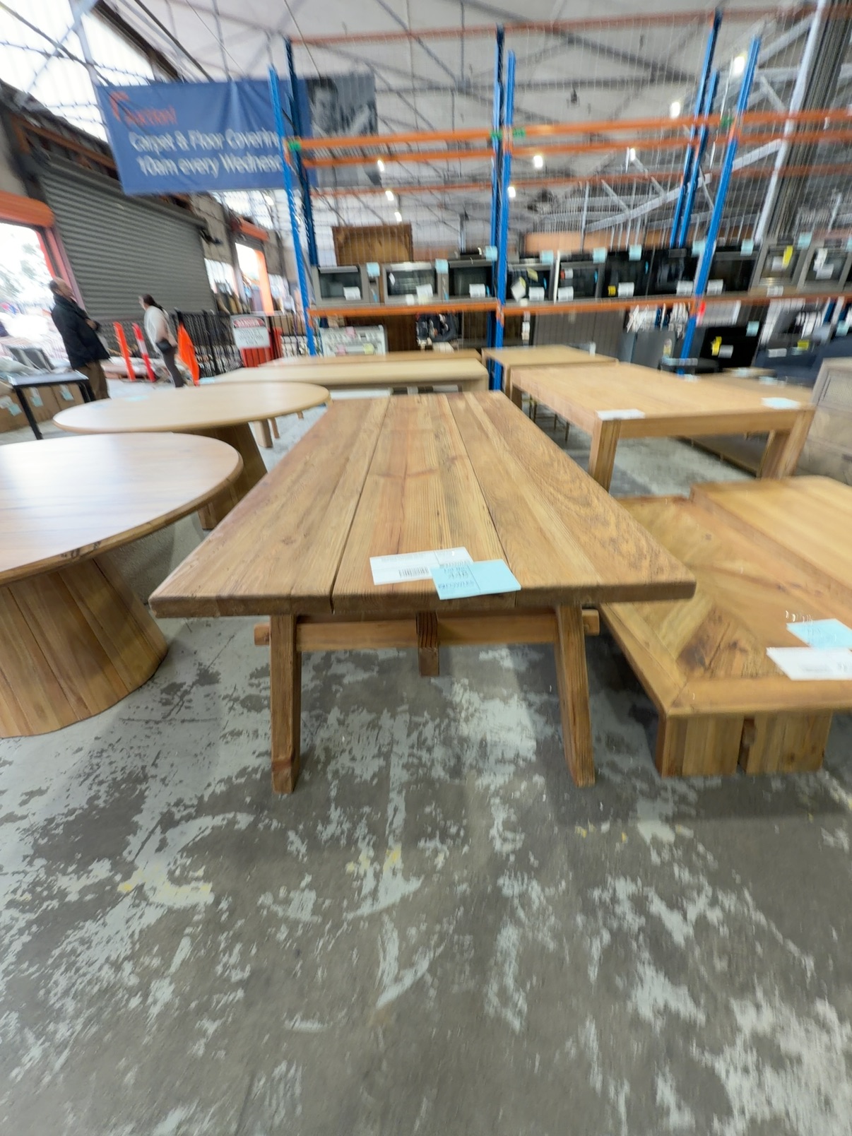 NEW AMALFI ELROI RECLAIMED PINE RUSTIC TIMBER DINING TABLE 2200MM RRP$1999 NEW AMALFI ELROI RECLAIMED PINE RUSTIC TIMBER DINING TABLE 2200MM RRP$1999