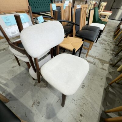 SAMPLE DAKOTA CHAIR, SMOKE TIMBER, CYGNET FABRIC SOLD AS IS SAMPLE DAKOTA CHAIR, SMOKE TIMBER, CYGNET FABRIC SOLD AS IS