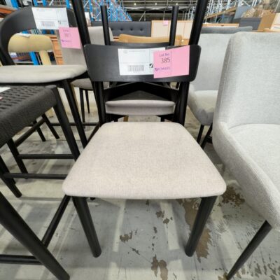 SAMPLE - AVA DINING CHAIR, BLACK STAIN TIMBER SAMPLE - AVA DINING CHAIR, BLACK STAIN TIMBER