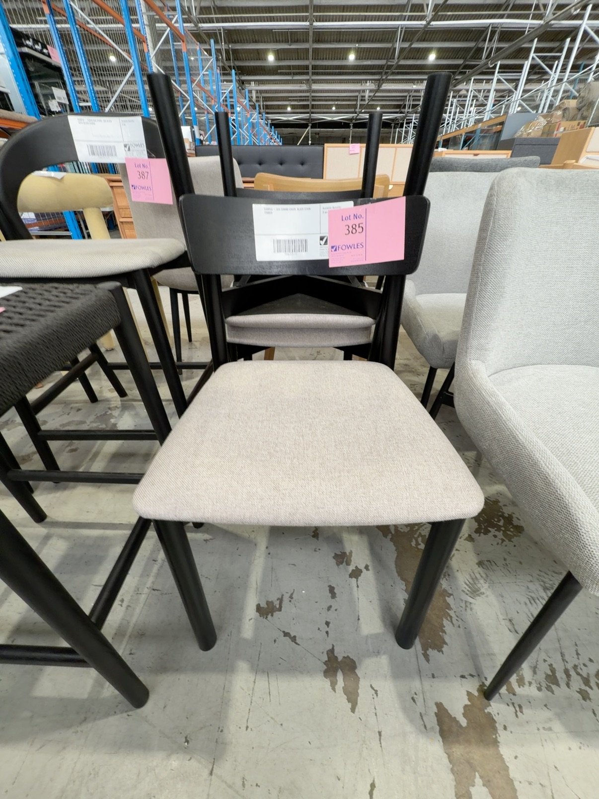 SAMPLE - AVA DINING CHAIR, BLACK STAIN TIMBER SAMPLE - AVA DINING CHAIR, BLACK STAIN TIMBER