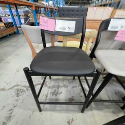 SAMPLE - KOBE BAR STOOL, BLACK OAK & PU SAMPLE - KOBE BAR STOOL, BLACK OAK & PU