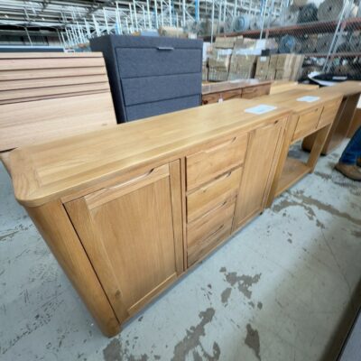 EX DISPLAY TAHOE 1390MM NATURAL OAK BUFFET SOLD AS IS EX DISPLAY TAHOE 1390MM NATURAL OAK BUFFET SOLD AS IS