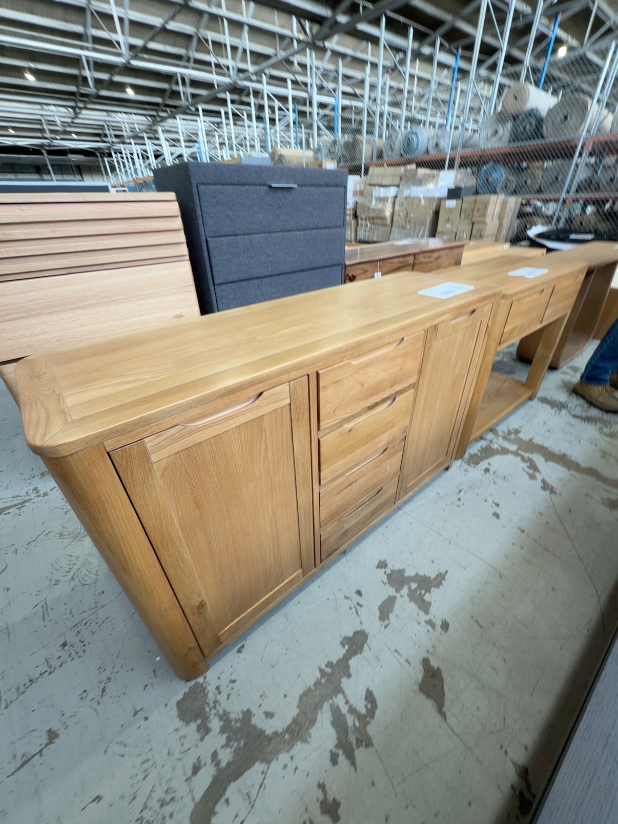 EX DISPLAY TAHOE 1390MM NATURAL OAK BUFFET SOLD AS IS EX DISPLAY TAHOE 1390MM NATURAL OAK BUFFET SOLD AS IS