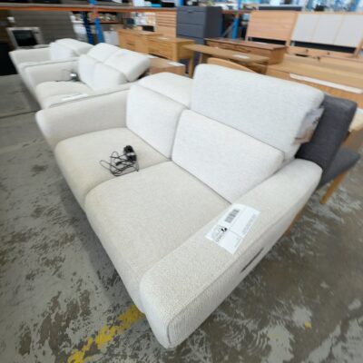 EX DISPLAY SOCHI 2 SEATER COUCH, ELECTRIC RECLINER, POWERED HEADREST, SOLD AS IS EX DISPLAY SOCHI 2 SEATER COUCH, ELECTRIC RECLINER, POWERED HEADREST, SOLD AS IS