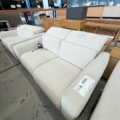 EX DISPLAY SOCHI 2 SEATER COUCH, ELECTRIC RECLINER, MANUAL HEADREST, SOLD AS IS EX DISPLAY SOCHI 2 SEATER COUCH, ELECTRIC RECLINER, MANUAL HEADREST, SOLD AS IS