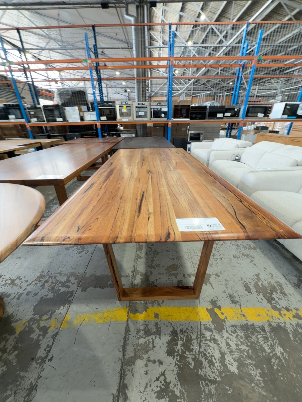 EX DISPLAY JINDALEE MARRI TIMBER DINING TABLE 2500MM SOLD AS IS EX DISPLAY JINDALEE MARRI TIMBER DINING TABLE 2500MM SOLD AS IS