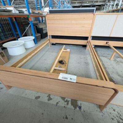 EX DISPLAY LENA QUEEN SIZE MESSMATE BEDFRAME SOLD AS IS