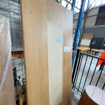 EX DISPLAY STELLA DINING TABLE 2200MM, NATURAL OAK WITH TRAVERTINE CENTRAL PANEL, **TABLE TOP ONLY, WITH LEGS, ONE LEG BROKEN, SOLD AS IS** EX DISPLAY STELLA DINING TABLE 2200MM, NATURAL OAK WITH TRAVERTINE CENTRAL PANEL, **TABLE TOP ONLY, WITH LEGS, ONE LEG BROKEN, SOLD AS IS**