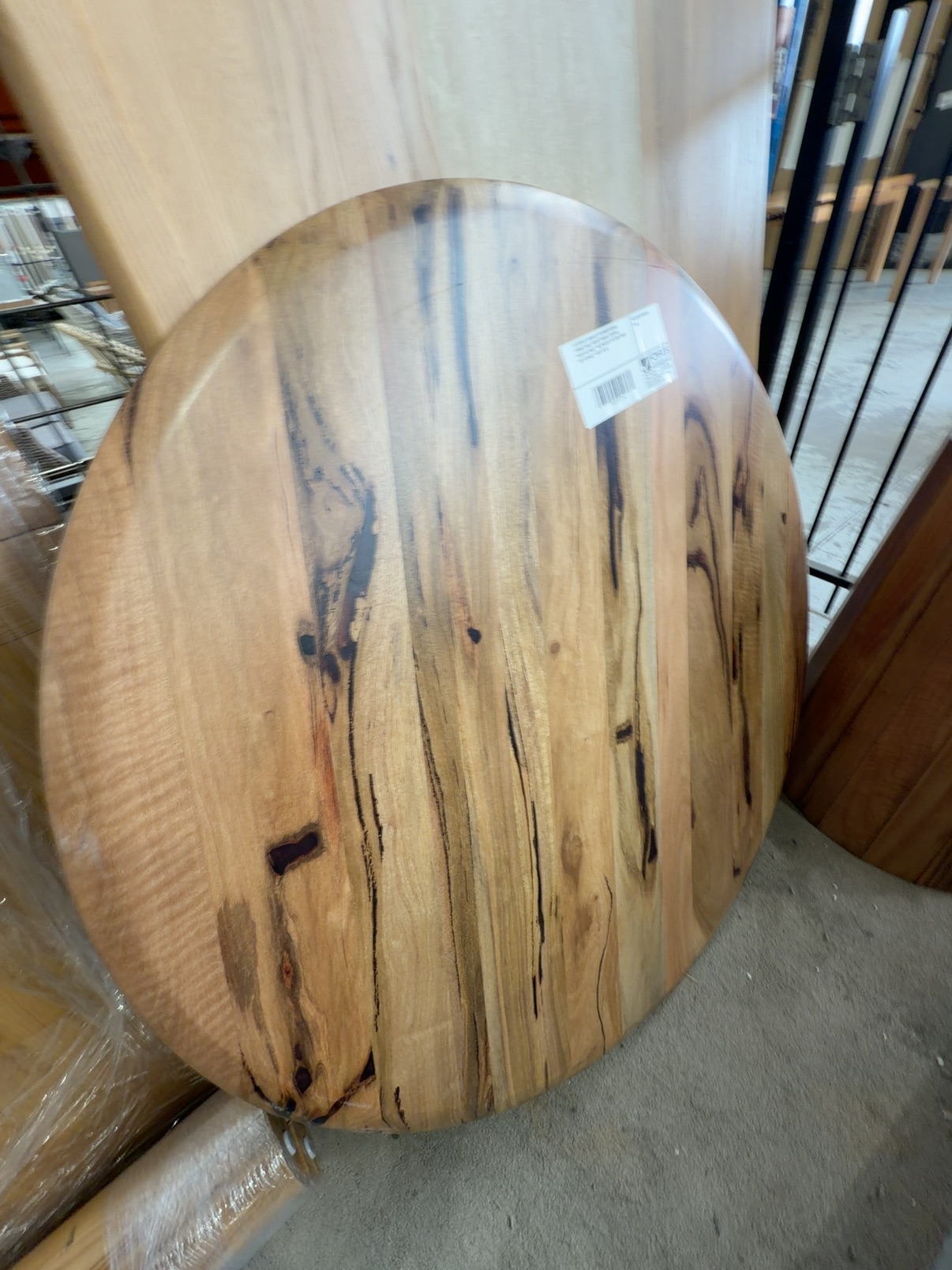 EX DISPLAY JINDALEE 1200MMM ROUND DINING TABLE, MARRI TIMBER, CENTRAL PEDESTAL BASE **NO BRACKET TO JOIN TABLE TOP TO BASE** SOLD AS IS EX DISPLAY JINDALEE 1200MMM ROUND DINING TABLE, MARRI TIMBER, CENTRAL PEDESTAL BASE **NO BRACKET TO JOIN TABLE TOP TO BASE** SOLD AS IS
