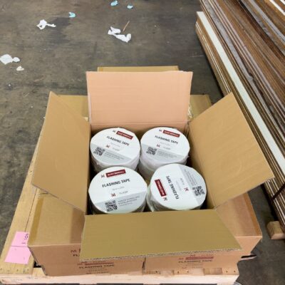 76X20M BUTYL FLASHING TAPE MASTERWALL BRANDED- (10 BOXES X 8 ROLLS) 76X20M BUTYL FLASHING TAPE MASTERWALL BRANDED- (10 BOXES X 8 ROLLS)