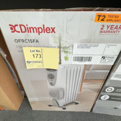 EX DISPLAY DIMPLEX 1.5KW OIL COLUMN HEATER WITH TEMPERATURE, OFRC15FA, WITH 3 MONTH WARRANTY