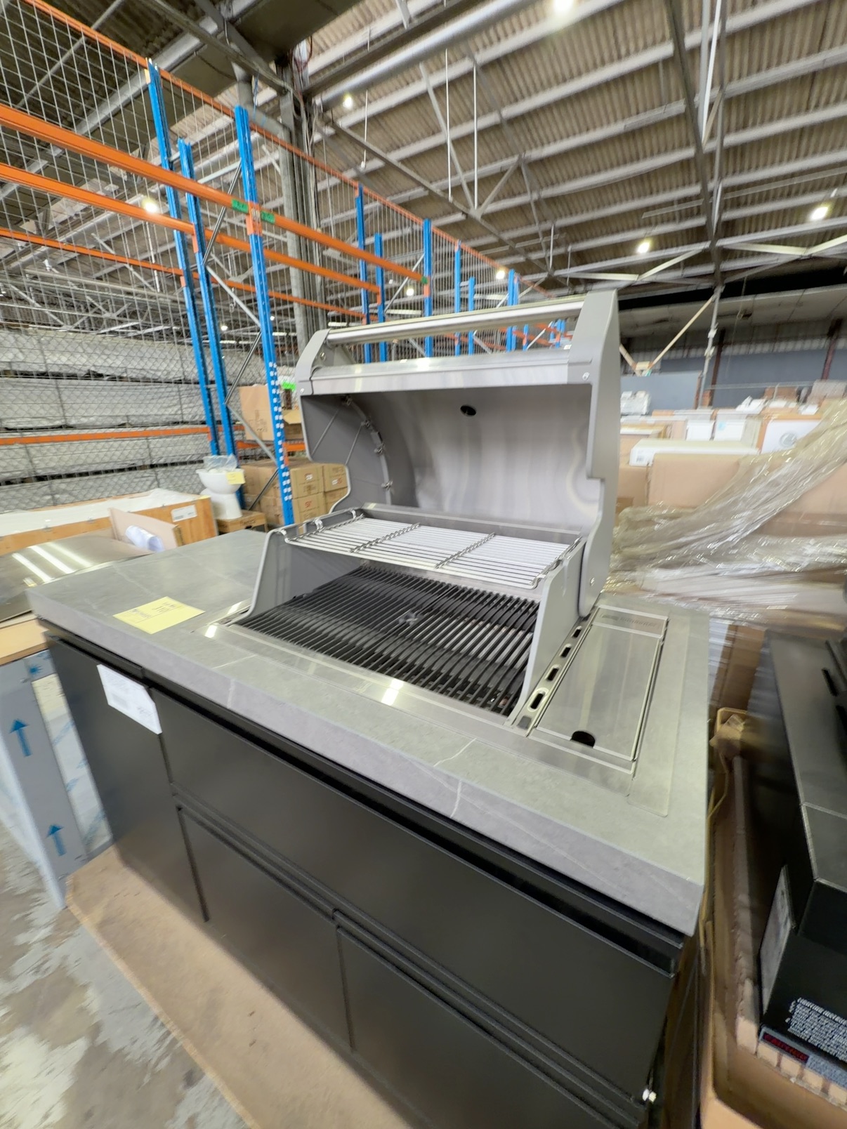 BRAND NEW TC2K-MK2 CROSSWAY COMPACT OUTDOOR BBQ KITCHEN WITH 2 BURNER GAS LPG BBQ, WITH GREY SINTERED STONE TOP, HIGH INTENSITY BBQ FLUSHMOUNT, 1385 LONG X 610 DEEP X 1403MM HIGH, BLACK POWDER COATED CABINETS RRP$4099 WITH 3 MONTH WARRANTY (DISPLAY MODEL) BRAND NEW TC2K-MK2 CROSSWAY COMPACT OUTDOOR BBQ KITCHEN WITH 2 BURNER GAS LPG BBQ, WITH GREY SINTERED STONE TOP, HIGH INTENSITY BBQ FLUSHMOUNT, 1385 LONG X 610 DEEP X 1403MM HIGH, BLACK POWDER COATED CABINETS RRP$4099 WITH 3 MONTH WARRANTY (DISPLAY MODEL)