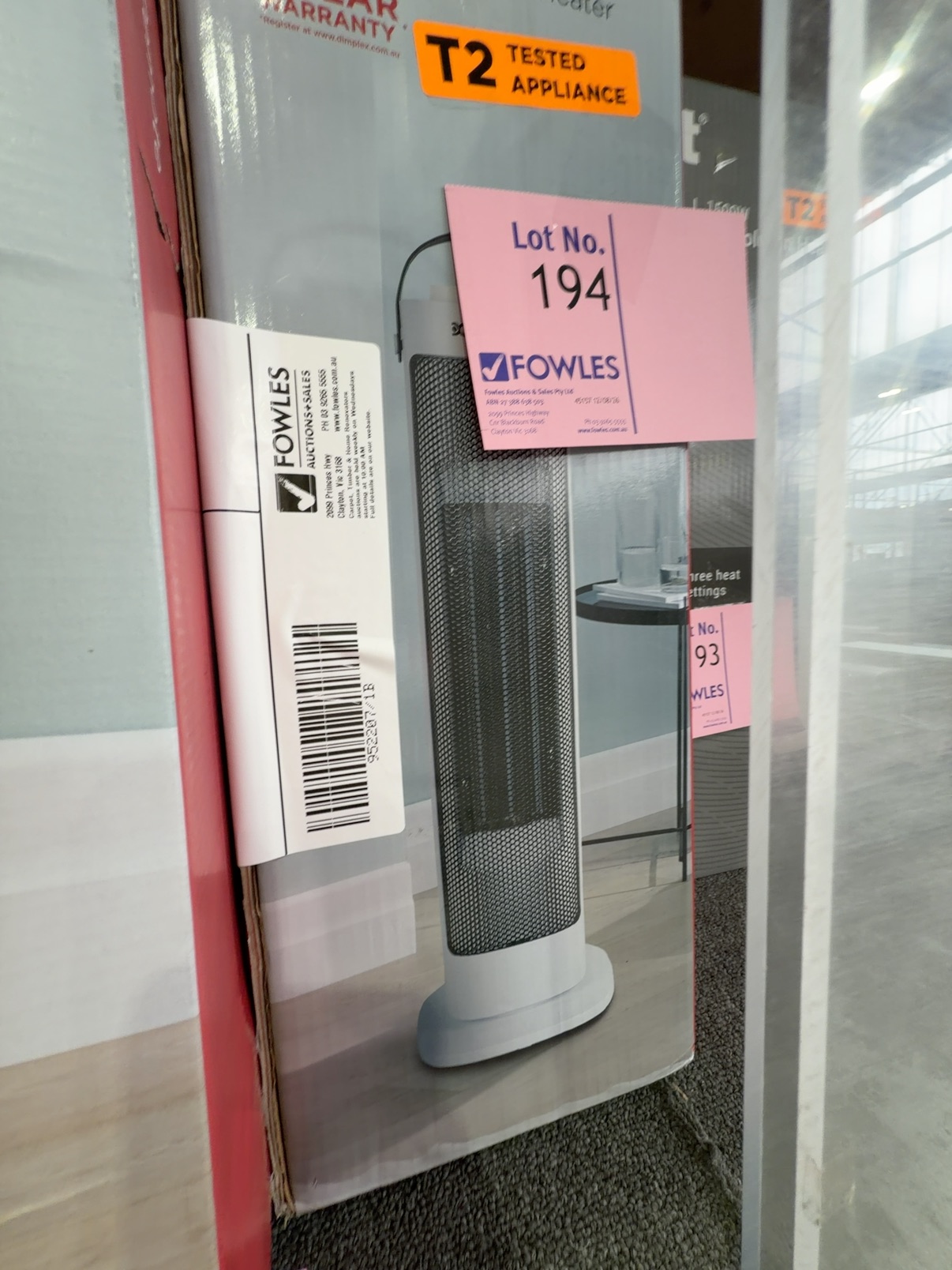 BOX DAMAGE STOCK - 2KW CERAMIC HEATER DHCH20H, 3 MONTH WARRANTY BOX DAMAGE STOCK - 2KW CERAMIC HEATER DHCH20H, 3 MONTH WARRANTY