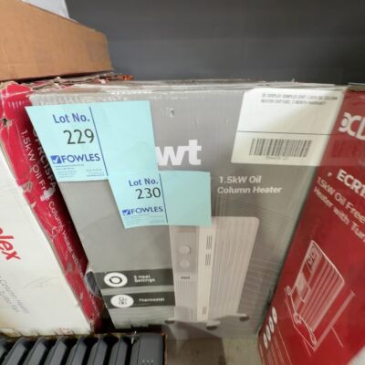 EX DISPLAY DIMPLEX EWT 1.5KW OIL COLUMN HEATER EWT15OC, 3 MONTH WARRANTY