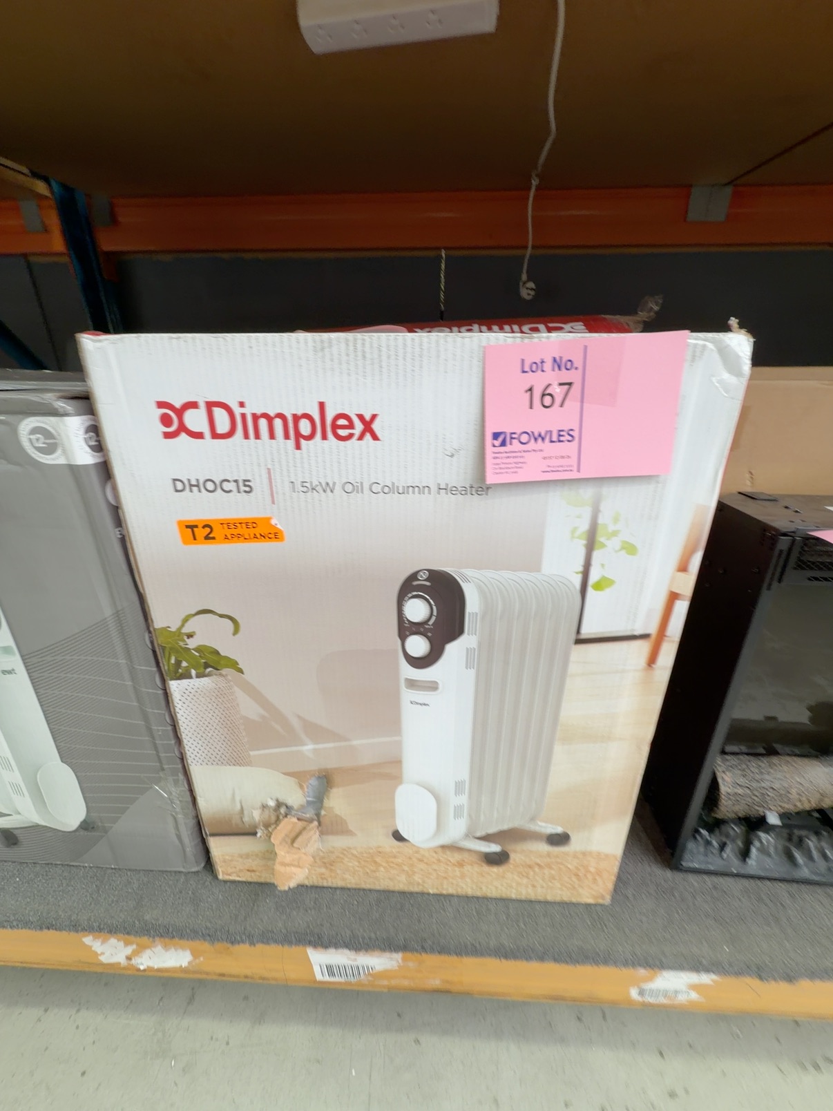 EX DISPLAY, DIMPLEX 1.5KW OIL COLUMN HEATER DHOC15, 3 MONTH WARRANTY EX DISPLAY, DIMPLEX 1.5KW OIL COLUMN HEATER DHOC15, 3 MONTH WARRANTY