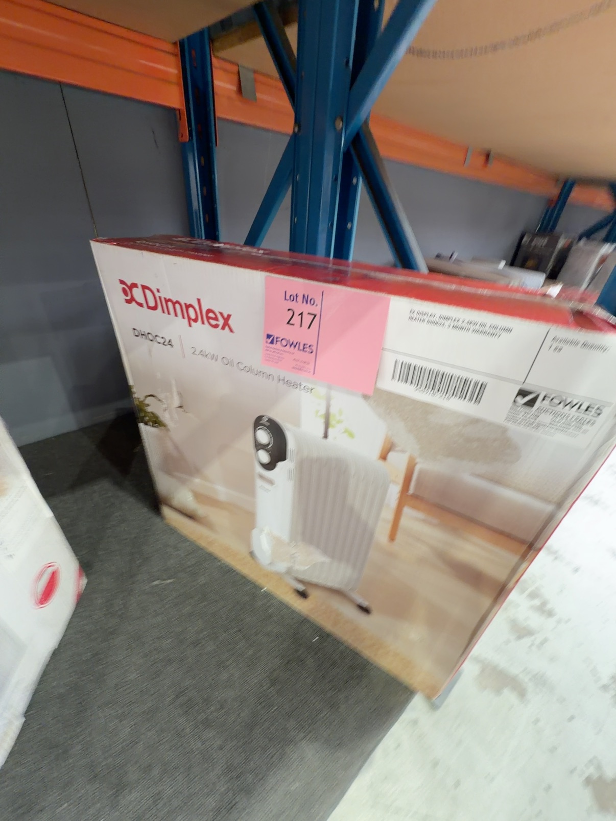 EX DISPLAY, DIMPLEX 2.4KW OIL COLUMN HEATER DHOC24, 3 MONTH WARRANTY EX DISPLAY, DIMPLEX 2.4KW OIL COLUMN HEATER DHOC24, 3 MONTH WARRANTY