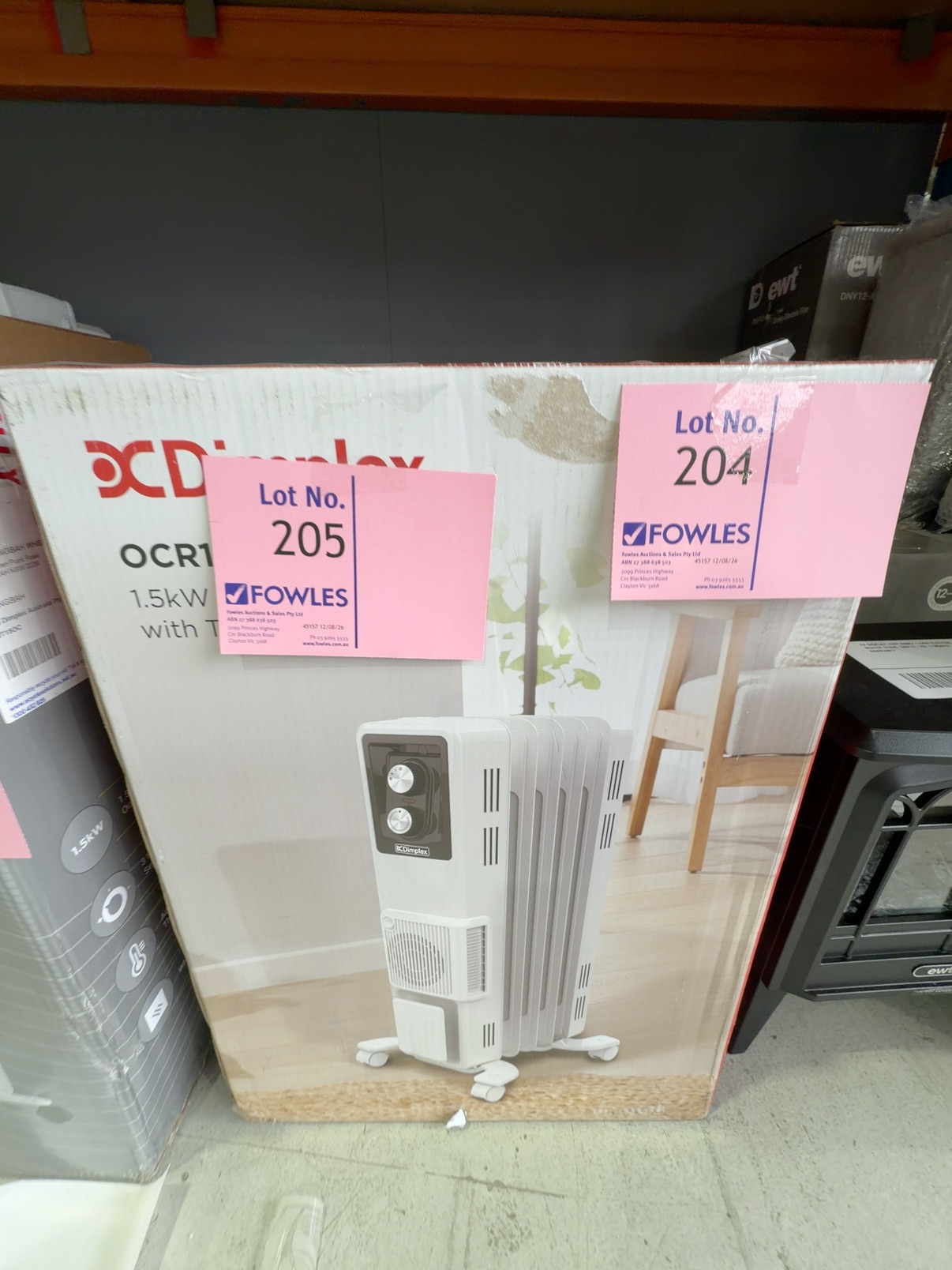 EX DISPLAY, DIMPLEX 1.5KW OIL COLUMN HEATER OFRC15FA, 3 MONTH WARRANTY EX DISPLAY, DIMPLEX 1.5KW OIL COLUMN HEATER OFRC15FA, 3 MONTH WARRANTY