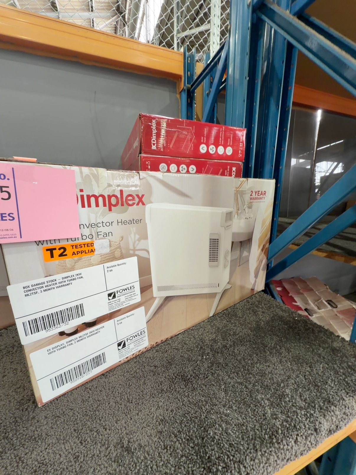 EX DISPLAY, DIMPLEX ML2TSF 2KW HEATER WITH TURBO FAN, 3 MONTH WARRANTY EX DISPLAY, DIMPLEX ML2TSF 2KW HEATER WITH TURBO FAN, 3 MONTH WARRANTY