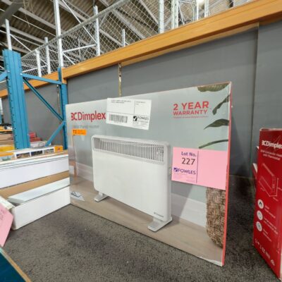 EX DISPLAY, DIMPLEX 1.8KW PANEL HEATER DHPH20F, 3 MONTH WARRANTY EX DISPLAY, DIMPLEX 1.8KW PANEL HEATER DHPH20F, 3 MONTH WARRANTY