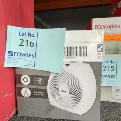 EX DISPLAY EWT 2.2KW FAN HEATER EWT20N, WITH 3 MONTH WARRANTY EX DISPLAY EWT 2.2KW FAN HEATER EWT20N, WITH 3 MONTH WARRANTY