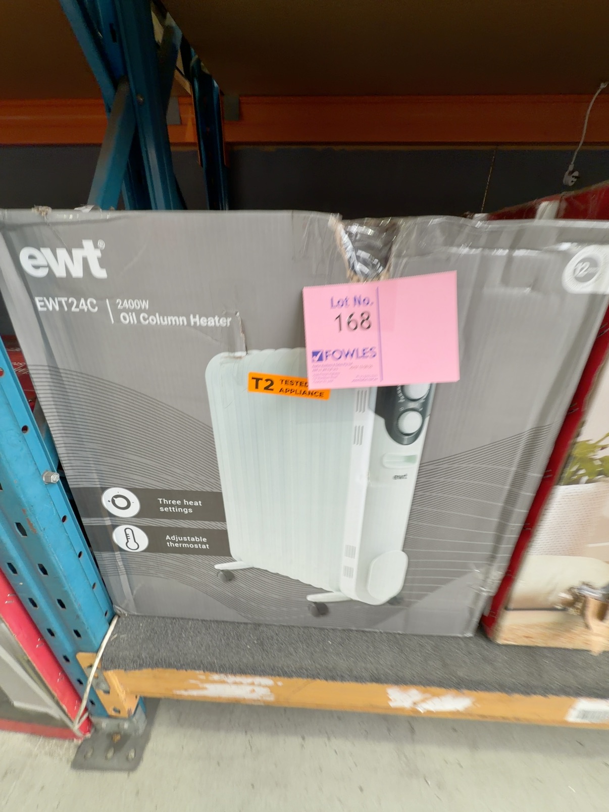 EX DISPLAY, EWT 2.4KW OIL COLUMN HEATER EWT24C, 3 MONTH WARRANTY EX DISPLAY, EWT 2.4KW OIL COLUMN HEATER EWT24C, 3 MONTH WARRANTY