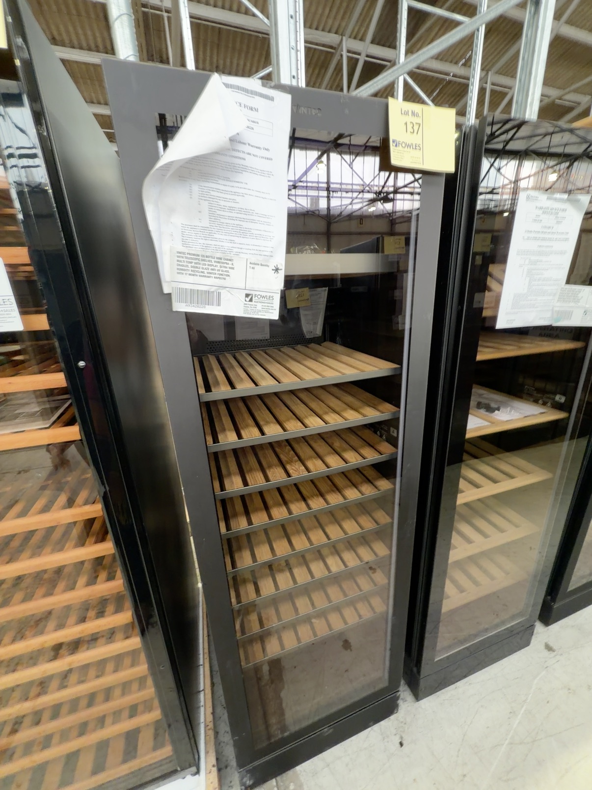 VINTEC VWM198PBA-R, PREMIUM 126 BOTTLE WINE CABINET WITH FULLY EXTENDABLE TELESCOPIC SHELVES, MULTI TEMP OR SINGLE ZONE WITH LED DISPLAY, X-WIDE CRADLES, DOUBLE GLAZE ANTI UV GLASS, HUMIDITY RECYCLING, WINTER FUNCTION, WITH 12 MONTH WARRANTY VINTEC VWM198PBA-R, PREMIUM 126 BOTTLE WINE CABINET WITH FULLY EXTENDABLE TELESCOPIC SHELVES, MULTI TEMP OR SINGLE ZONE WITH LED DISPLAY, X-WIDE CRADLES, DOUBLE GLAZE ANTI UV GLASS, HUMIDITY RECYCLING, WINTER FUNCTION, WITH 12 MONTH WARRANTY