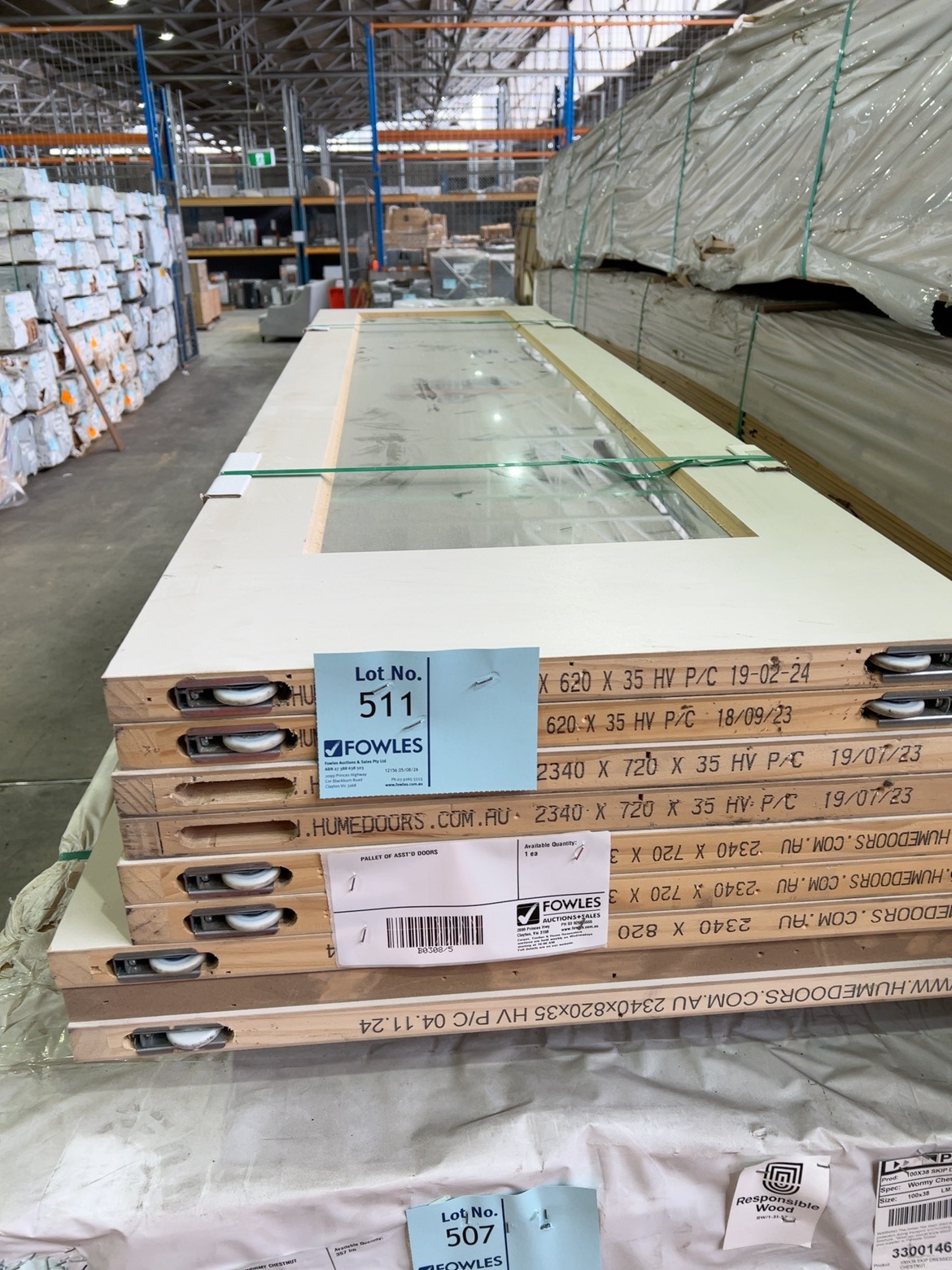 PALLET OF ASST'D DOORS PALLET OF ASST'D DOORS