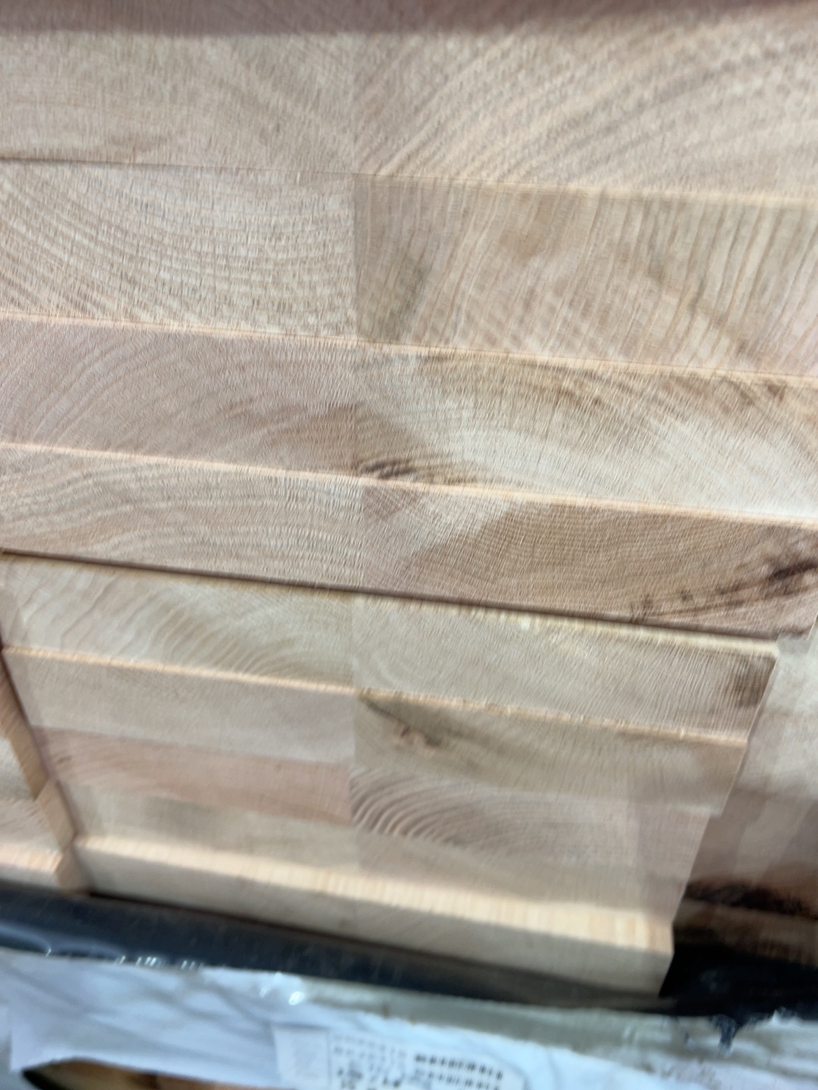 285X43 GLACIAL OAK DAR LAM SELECT GRADE KD HARDWOOD STAIR TREADS- 24/0.9 285X43 GLACIAL OAK DAR LAM SELECT GRADE KD HARDWOOD STAIR TREADS- 24/0.9