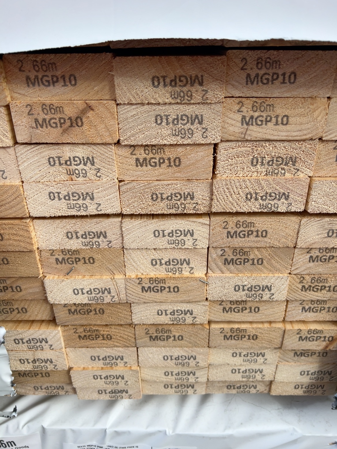 90X35 MGP10 PINE-143/2.66 (THIS PACK IS AGED STOCK AND SOLD AS IS) 90X35 MGP10 PINE-143/2.66 (THIS PACK IS AGED STOCK AND SOLD AS IS)